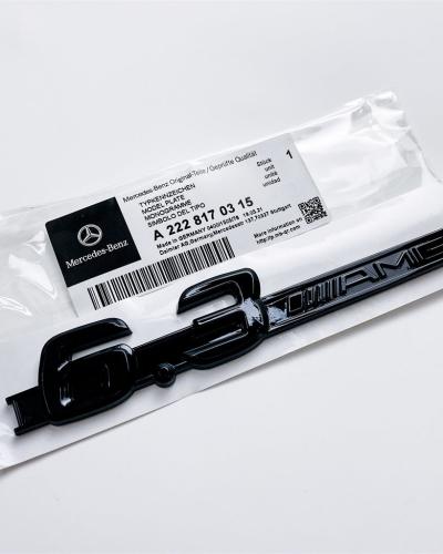 Mercedes Benz 6.3 AMG Side Wing Badge Emblem Black C63 E63 S63 CLS63 A2228170315