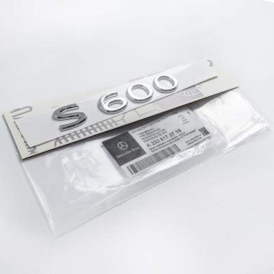 Mercedes-Benz Chrome Silver "S600" Rear Trunk Emblem Badge Logo A2238172715