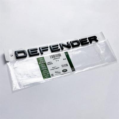 Land Rover "DEFENDER" Gloss Black Rear Door Liftgate Letter Nameplate Emblem Badge LR084221