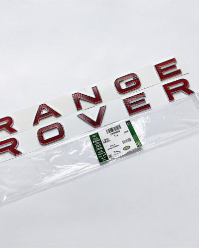 Land Rover Rear Front Hood Emblem fit "Range Rover" Sport Evoque Letter Red Nameplate LR094559
