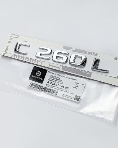 Mercedes Benz Chrome "C260L" Letter Emblem Trunk Logo Nameplate Badge A2058178100