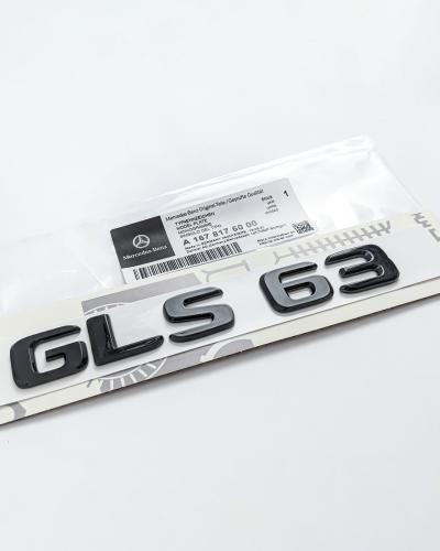 Mercedes Benz Gross Black "GLS63" Rear Trunk Emblem Decal Badge A1678176000