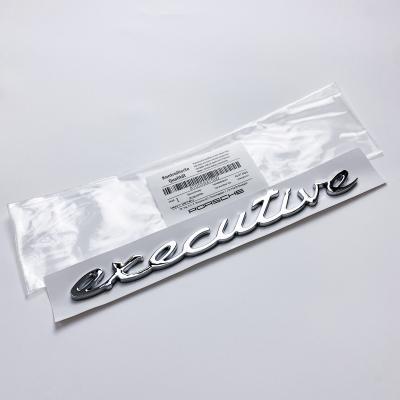 Porsche "Executive" Side Fender Emblem Decal Badge Chrome Silver 97055927500