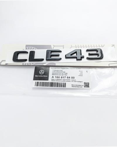Mercedes-Benz Gloss Black "CLE43" Logo Trunk Emblem Badge A1668176400