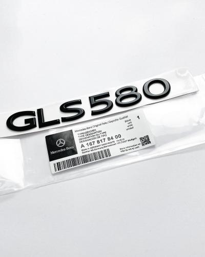 Mercedes Benz Gloss Black "GLS580" Rear Trunk Letter Emblem Badge A1678178400