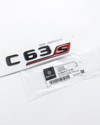 Mercedes-Benz Gloss Black Red Letter Emblem Trunk Logo Nameplate Badge A2058171701