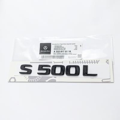 Mercedes Benz Gloss Black "S500L" Rear Trunk Emblem Badge Nameplate Decal Letter A2228170116
