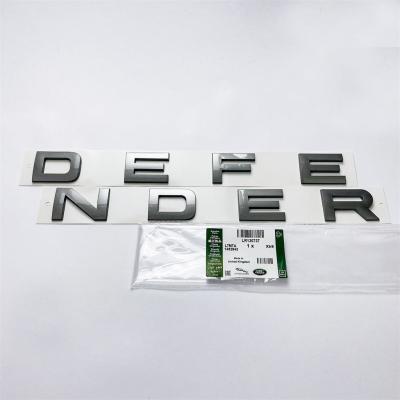 Land Rover Matte Sliver "DEFENDER" Hood Lettering Emblem Badge LR130737