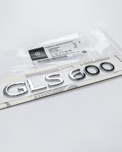 Mercedes Benz Chrome Silver "GLS600" Rear Trunk Emblem Nameplate Badge A1678178400