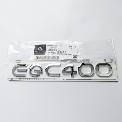 Mercedes Benz Chrome Sliver "EQC400" Rear Trunk Letter Badge Logo A2938170200