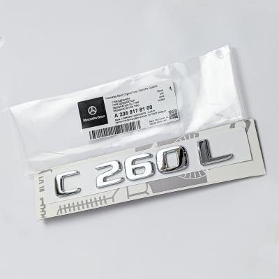 Mercedes Benz Chrome "C260L" Letter Emblem Trunk Logo Nameplate Badge A2058178100