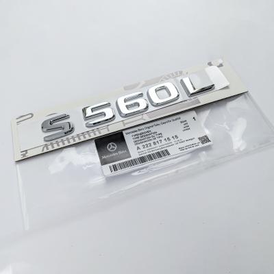 Mercedes Benz Chrome Sliver "S560L" Letter Emblem Trunk Logo Nameplate Badge A2228171515