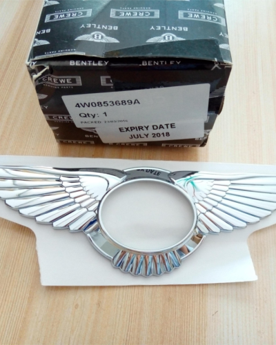 Genuine Bentley Flying Spur Emblem Rear Grille Wing Badge 4W0853689A