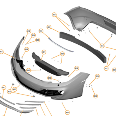 McLaren 12C Front Bumper