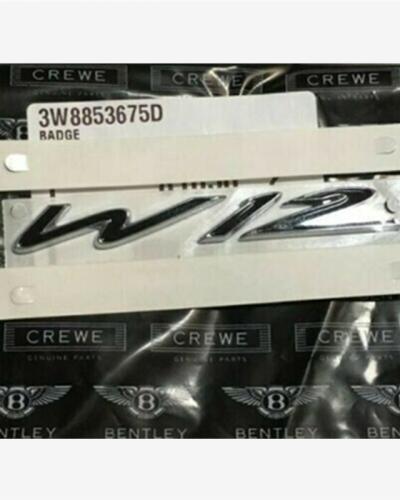 Bentley Continental GT Speed W12 Sidehead Fender Badge Emblem 3W8853675D