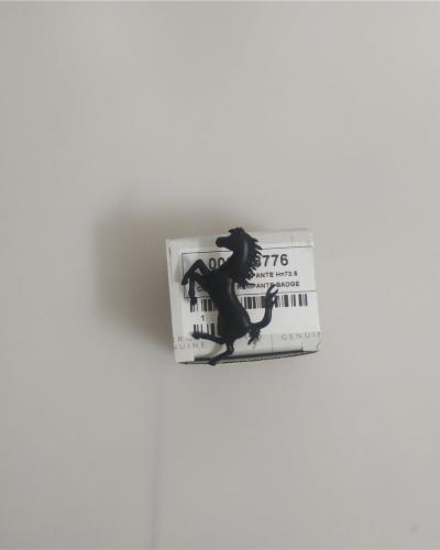 Ferrari Roma Rear Bumper Matte Black Horse Emblem Badge