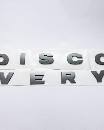 Land Rover Grey "DISCOVERY" Boot Badge Emblem LR063646