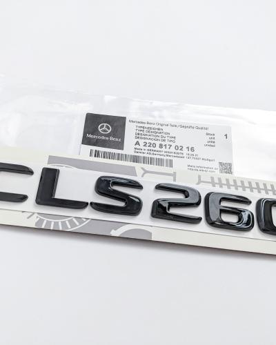 Mercedes-Benz Gloss Black "CLS260" Logo Trunk Emblem Badge A2208170216