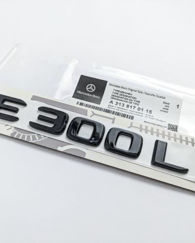 Mercedes Benz Gloss Black Letters "E300L" Rear Trunk Emblems Badges A2138170115