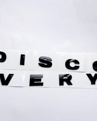 Land Rover "DISCOVERY" Gloss Black Boot Badge Emblem LR063646