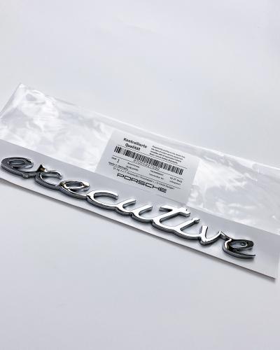 Porsche "Executive" Side Fender Emblem Decal Badge Chrome Silver 97055927500