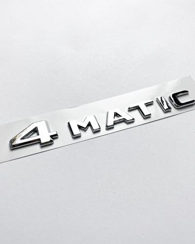 Mercedes-Benz 4MATIC Emblem Chrome Silver Trunk Tailgate Lid Badge A1248172815