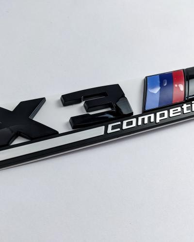 BMW X3 M Competition F97 Tailgate Rear Black Emblem Badge Sticker 51148077609