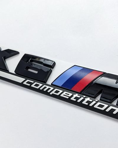 BMW X6 M Competition Tailgate Rear Black Emblem Badge Sticker 51148096413