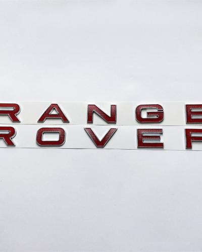 Land Rover Rear Front Hood Emblem fit "Range Rover" Sport Evoque Letter Red Nameplate LR094559