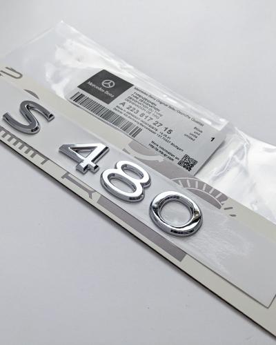 Mercedes Benz Chrome Sliver "S480" Letter Emblem Trunk Logo Nameplate Badge A2238172715