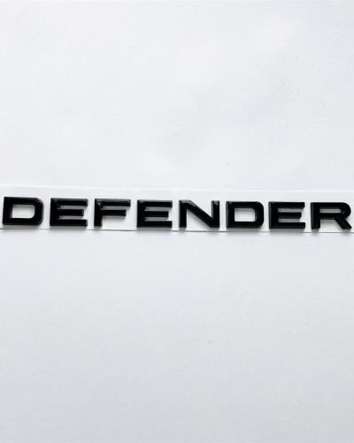 Land Rover "DEFENDER" Gloss Black Rear Door Liftgate Letter Nameplate Emblem Badge LR084221