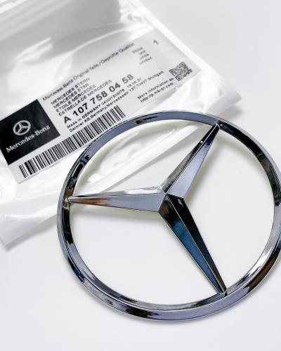 Mercedes Benz Chrome Silver Star Trunk Emblem Badge 90mm A107758045