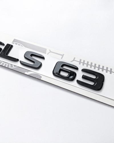 Mercedes Benz Gross Black "GLS63" Rear Trunk Emblem Decal Badge A1678176000