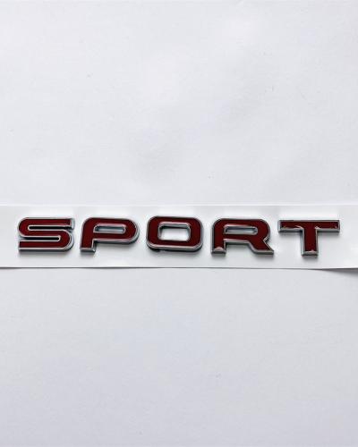 Land Rover Chrome Trimmed Red L494 Range Rover Sport "SPORT" Tailgate Badge LR091933