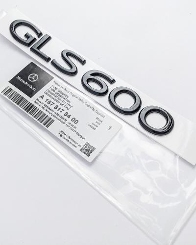 Mercedes Benz Gloss Black "GLS600" Rear Trunk Emblem Nameplate Decal Letter Badge A1678178400
