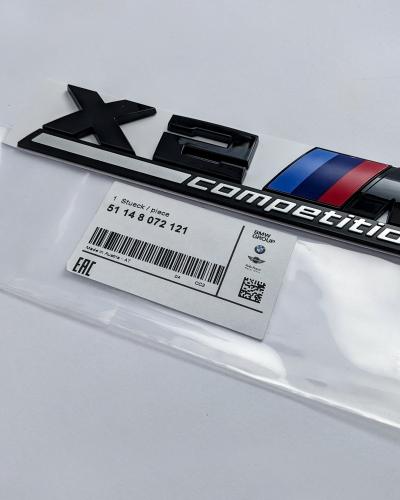 BMW X2 M Competition Tailgate Rear Black Emblem Badge Sticker 51148072121