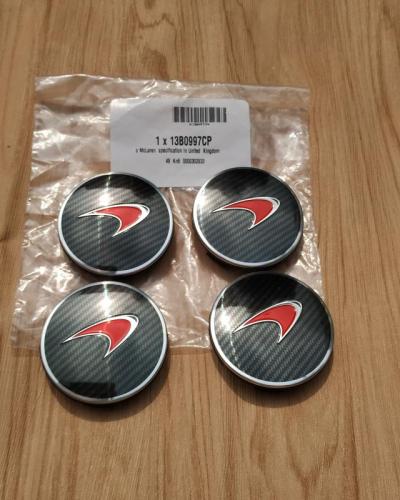 Genuine Mclaren 540C 570S Red Carbon Fibre Hub Cap Kit 13B0997CP