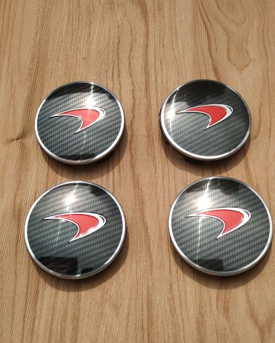 Genuine Mclaren 540C 570S Red Carbon Fibre Hub Cap Kit 13B0997CP