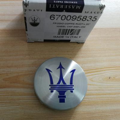 Genuine Maserati 2017 Quattroporte Bright Silver Blue Wheel Cap 670095835
