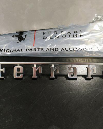 Genuine Ferrari 360 F430 F458 488 Rear Script Emblem Badge 61025000