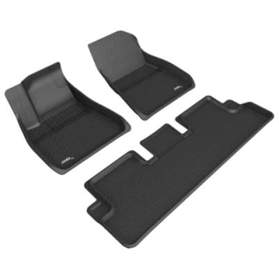 3D MAXpider Kagu 1st and 2nd Row Floormats | 2020-2023 Tesla Model 3 (L1TL02601509)