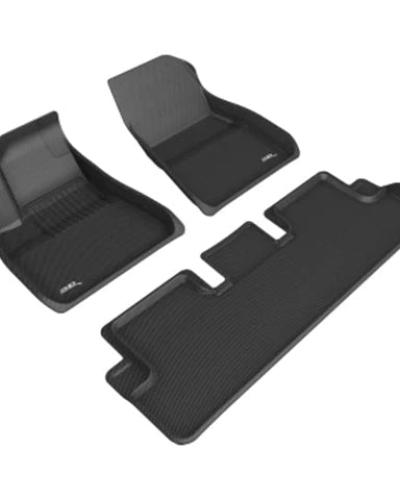 3D MAXpider Kagu 1st and 2nd Row Floormats | 2020-2023 Tesla Model 3 (L1TL02601509)