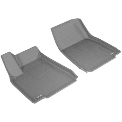 3D MAXpider KAGU Gray Front Floor Mats | 2016-2023 Tesla Model X (L1TL00111501)