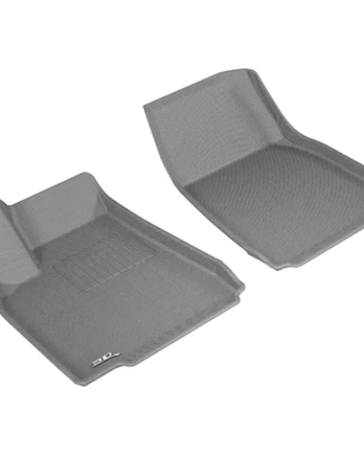 3D MAXpider KAGU Gray Front Floor Mats | 2016-2023 Tesla Model X (L1TL00111501)