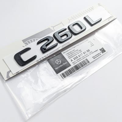 Mercedes-Benz Gloss Black "C260L" Letter Emblem Trunk Logo Nameplate Badge A2058178100