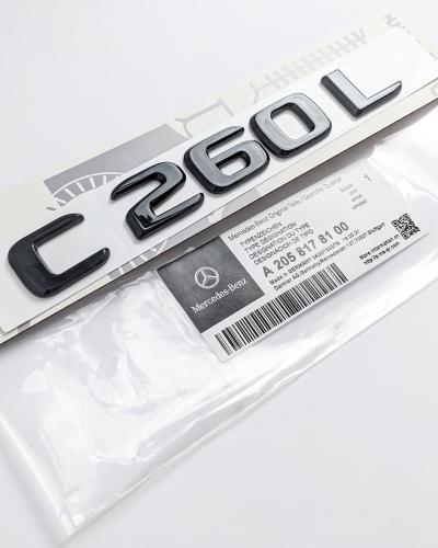 Mercedes-Benz Gloss Black "C260L" Letter Emblem Trunk Logo Nameplate Badge A2058178100