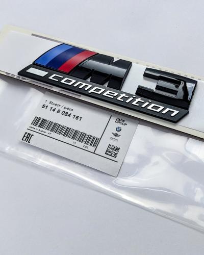 BMW 3 Series Emblem M3 COMPETITION Number Letters Rear Trunk Badge Sticker 51148084161