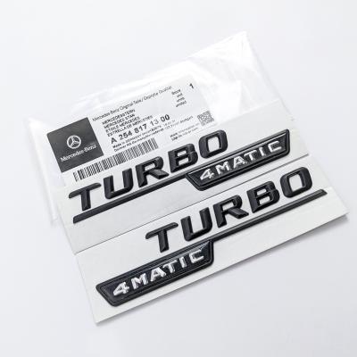 Mercedes Benz Gloss Black TURBO 4MATIC Letters Emblem Badges A2548171300