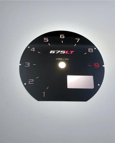 McLaren 675LT Face Plate Instrument Cluster Plate Modify New