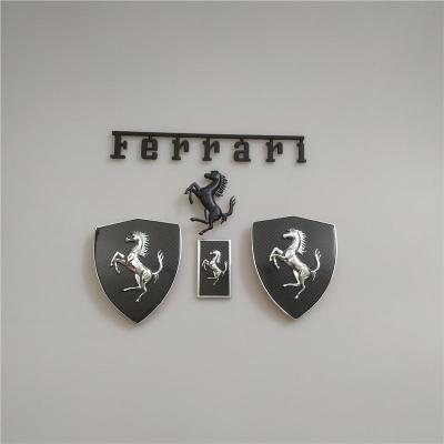 Ferrari F8 Spider&Tributo Carbon Fiber Fender Shield Rear Horse Badge Script Kit